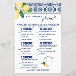 Prospectus 14 Cm X 21,6 Cm Qu'est-ce que sur votre téléphone Jeu de douche mé