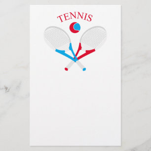 Prospectus 14 Cm X 21,6 Cm Raquettes de tennis et balle de tennis