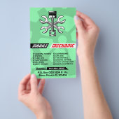 Prospectus 14 Cm X 21,6 Cm Réparation automatique mécanique mobile modifiable (Poignée)