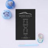 Prospectus 14 Cm X 21,6 Cm Réparation de voitures personnalisées et détails a (Simple)