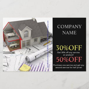 Prospectus 14 Cm X 21,6 Cm Réparation des toits rénovation des maisons