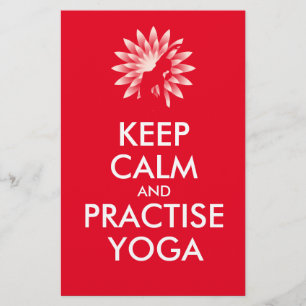 Prospectus 14 Cm X 21,6 Cm Restez calme et pratiquez le yoga