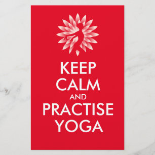 Prospectus 14 Cm X 21,6 Cm Restez calme et pratiquez le yoga
