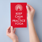 Prospectus 14 Cm X 21,6 Cm Restez calme et pratiquez le yoga (Poignée)