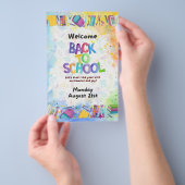 Prospectus 14 Cm X 21,6 Cm Retour à la circulaire scolaire (Poignée)