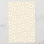 Prospectus 14 Cm X 21,6 Cm Retro Daisy nuptiale douche Jeu Circulaire (Dos)