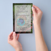 Prospectus 14 Cm X 21,6 Cm Rich Peacock Feed avec mousse verte (Poignée)