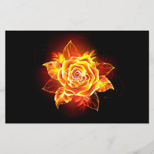 Prospectus 14 Cm X 21,6 Cm Rose de feu en fleurs