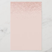 Prospectus 14 Cm X 21,6 Cm Rose moderne Gold Parties scintillant Salon Servic (Dos)