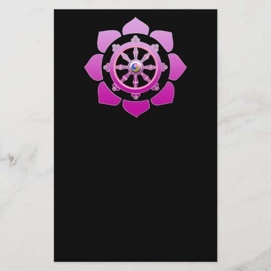 Prospectus 14 Cm X 21,6 Cm Roue de Dharma (Devant)