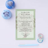 Prospectus 14 Cm X 21,6 Cm Sage Green et Soft Brown Eco Tree (Simple)