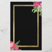 Prospectus 14 Cm X 21,6 Cm Salon de beauté Florals Nail Black (Dos)