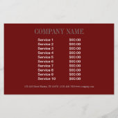 Prospectus 14 Cm X 21,6 Cm Salon de massage SPA d'aromathérapie tropicale Ent (Dos)