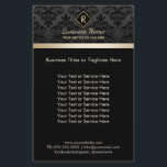 Prospectus 14 Cm X 21,6 Cm Salon SPA Damask Monogram Élégant Noir & Or<br><div class="desc">Salon SPA Damask Monogram Elegant Black & Gold Brochures.</div>