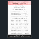 Prospectus 14 Cm X 21,6 Cm Service d'affaires / circulaire de tarification de<br><div class="desc">Lumineuse moderne rose et blanc étincelant lumières de bokeh,  services d'affaires et circulaire de prix. La couleur du texte et le style de police peuvent être customisés.</div>