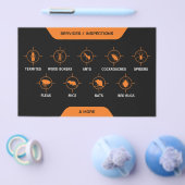 Prospectus 14 Cm X 21,6 Cm Service de lutte antiparasitaire (Simple)