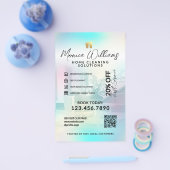 Prospectus 14 Cm X 21,6 Cm Service de nettoyage à domicile moderne Flyer (Simple)