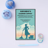 Prospectus 14 Cm X 21,6 Cm Service de nettoyage multiple (Simple)