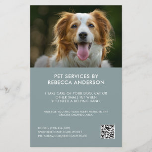 Prospectus 14 Cm X 21,6 Cm Service de soins pour animaux de compagnie moderne