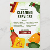 Prospectus 14 Cm X 21,6 Cm Services de nettoyage professionnels (Dos)