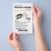 Prospectus 14 Cm X 21,6 Cm Services professionnels de plasage et de parachuti (Poignée)