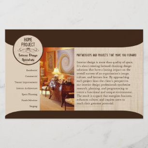 Prospectus 14 Cm X 21,6 Cm Shelly's Home Project 8.5"x5.5" Flyers