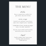 Prospectus 14 Cm X 21,6 Cm Simple noir et blanc Moderne Budget Mariage Menu<br><div class="desc">Le prospectus à la carte mariage moderne au design simple et élégant.</div>