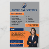 Prospectus 14 Cm X 21,6 Cm Société de services fiscaux (Devant)