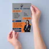 Prospectus 14 Cm X 21,6 Cm Société de services fiscaux (Poignée)