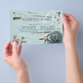 Prospectus 14 Cm X 21,6 Cm SPA aqua bleu plage bois étoile coquillages (Poignée)