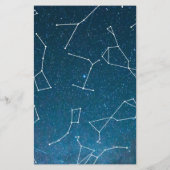 Prospectus 14 Cm X 21,6 Cm Space Star Constellations Baby shower Bingo (Dos)