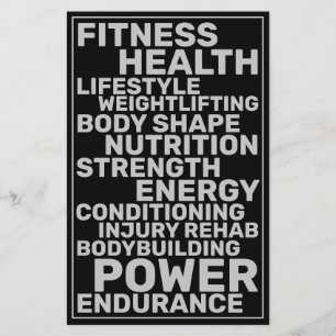 Prospectus 14 Cm X 21,6 Cm Style de texte gras inspiré par la forme physique