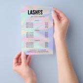 Prospectus 14 Cm X 21,6 Cm Style moderne élégant holographique cils & sourcil (Poignée)