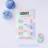 Prospectus 14 Cm X 21,6 Cm Style moderne élégant holographique cils & sourcil (Simple)