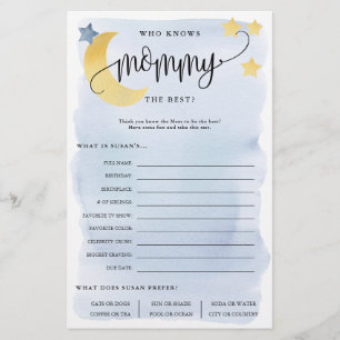 Prospectus 14 Cm X 21,6 Cm Sur la Lune, qui connaît la carte de jeu en papier