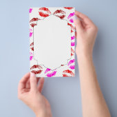 Prospectus 14 Cm X 21,6 Cm Symbole des lèvres de bisou doux (Poignée)