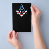Prospectus 14 Cm X 21,6 Cm Symbole Freemasonic des États-Unis (Poignée)