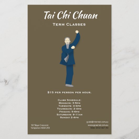 Prospectus 14 Cm X 21,6 Cm Tai Chi (Devant)