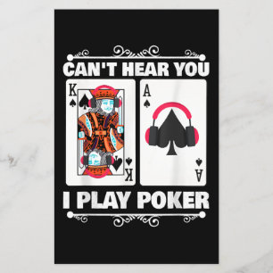 Prospectus 14 Cm X 21,6 Cm Texas Holdem Poker Ne Peut Pas Vous Entendre Je Jo