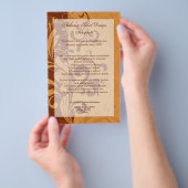 Prospectus 14 Cm X 21,6 Cm Tourbillon d'automne doré (Poignée)