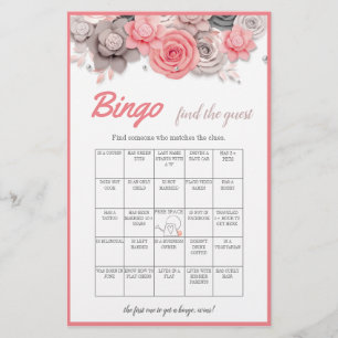 Prospectus 14 Cm X 21,6 Cm Trouvez la carte de jeu de bingo pour invités pour