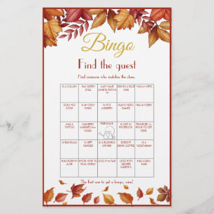 Prospectus 14 Cm X 21,6 Cm Trouvez le jeu de bingo de la fête de mariage pour