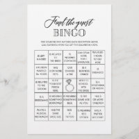 Trouvez l'invité bingo nuptiale douche jeu