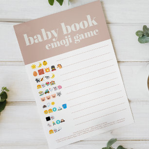 Prospectus 14 Cm X 21,6 Cm Typographie de grès rose Livre bébé Emoji Jeu