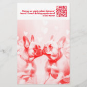 Prospectus 14 Cm X 21,6 Cm Vendre Puppy French Buldog (Dos)