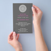 Prospectus 14 Cm X 21,6 Cm Verticale rose divine d'impression (Poignée)