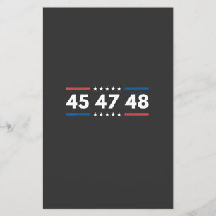 Prospectus 14 Cm X 21,6 Cm Vintage 45 47 48 Trump 2024 États-Unis Président d