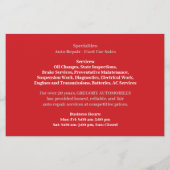 Prospectus 14 Cm X 21,6 Cm Voitures automatiques (Dos)