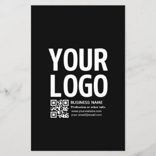 Prospectus 14 Cm X 21,6 Cm Votre logo avec code QR et texte modifiables