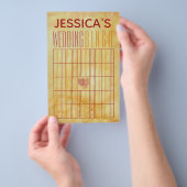 Prospectus 14 Cm X 21,6 Cm Wedding shower BINGO Design influencé par l'Asie (Poignée)